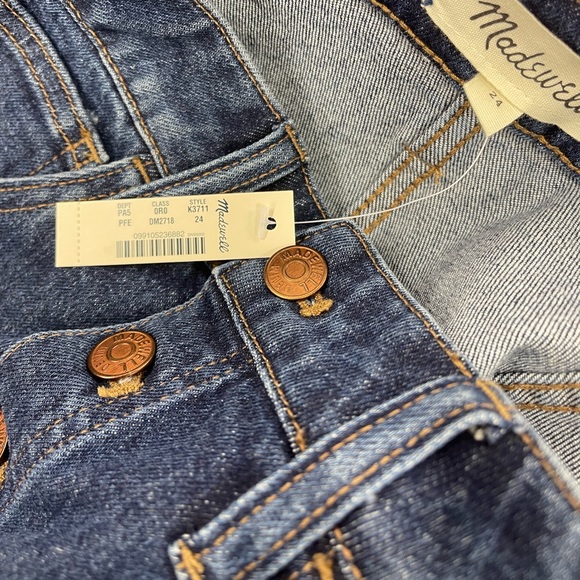 NEW🍒Madewell Button Up Stretch Denim MinI Skirt - Picture 6 of 6